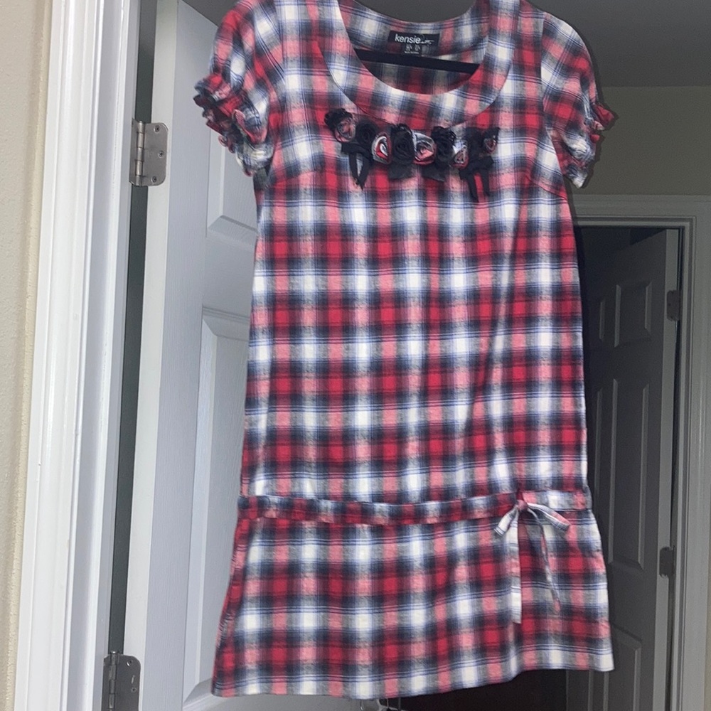 KensiePretty Plaid Dress